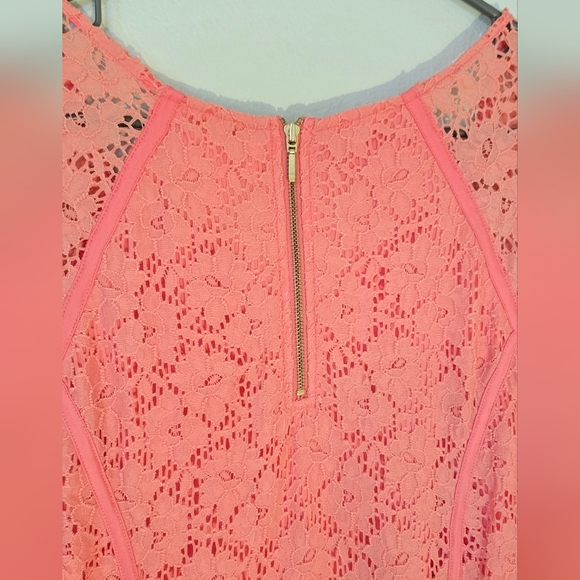 Motherhood Maternity Pink Lace Dress Size Large - Picture 3 of 7